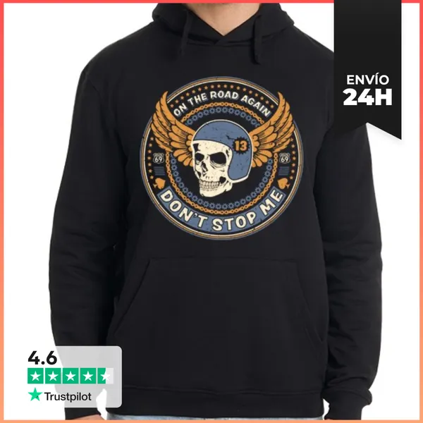 Sudadera Unisex Con Capucha On The Road Again Don't Stop Me