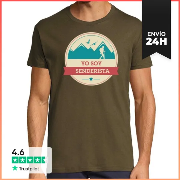 Camiseta Hombre Clásica Yo Soy Senderista LaTostadora
