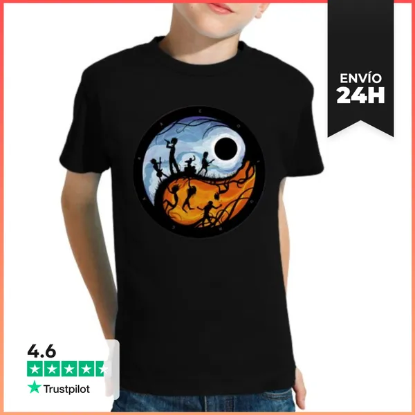 Camiseta Clásica Para Niños Luna Negra LaTostadora