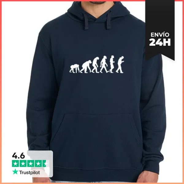 Sudadera Unisex Con Capucha Evolución Portátil LaTostadora
