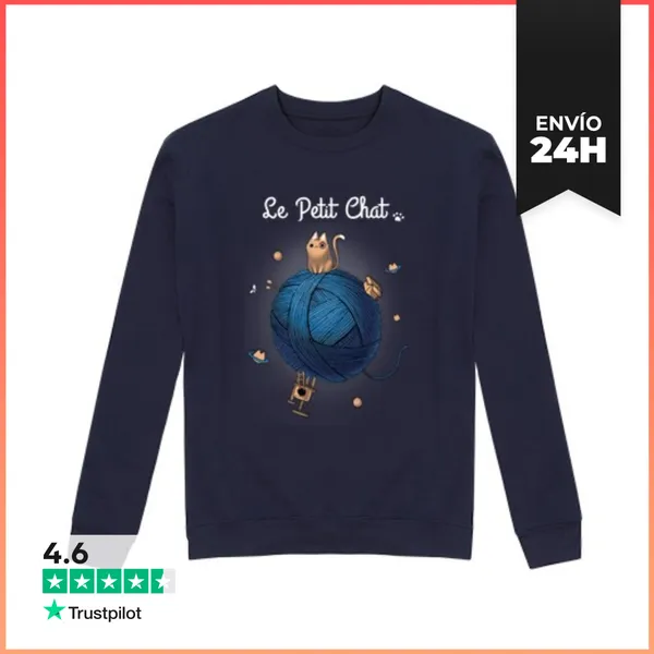 Sudadera Unisex Le Petit Chat LaTostadora