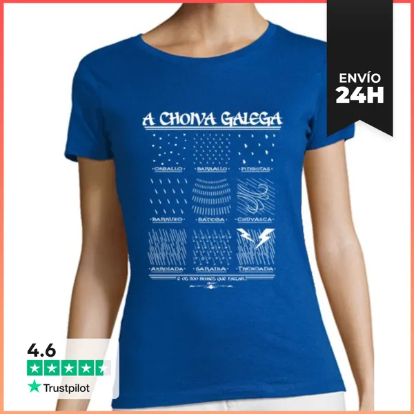 Camiseta Mujer Clásica A Choiva Galega 2 LaTostadora