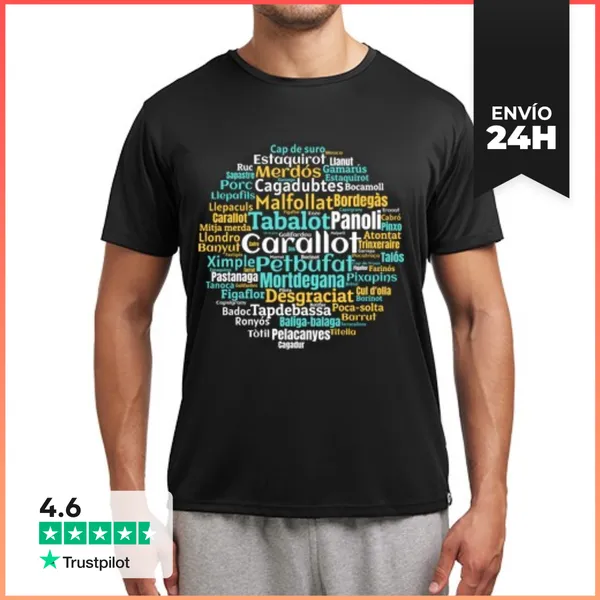 Camiseta Deportiva Hombre Insultos En Catalán Insults Renecs En