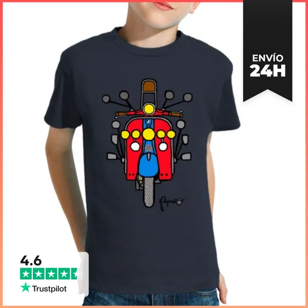 Camiseta Clásica Para Niños Scooter MOD LaTostadora