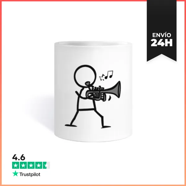 Taza Trompeta Minimalista LaTostadora