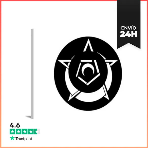Lienzo Horizontal Círculo De Cultivo De Pentagrama Místic