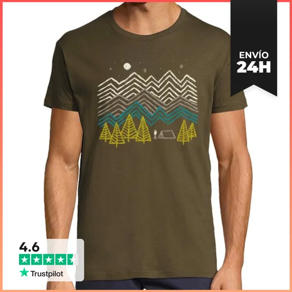 Camiseta Hombre Clásica Cámping LaTostadora