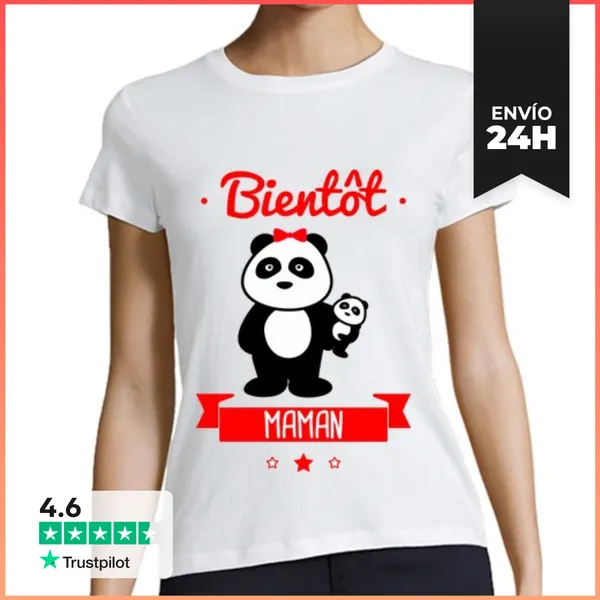 Camiseta Mujer Clásica Pronto Mamá LaTostadora