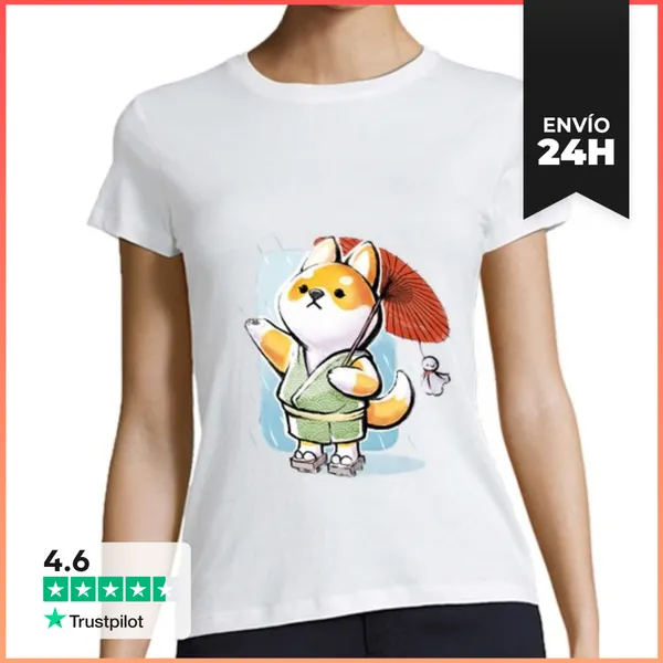 Camiseta Mujer Clásica Teru Teru Bôzu LaTostadora