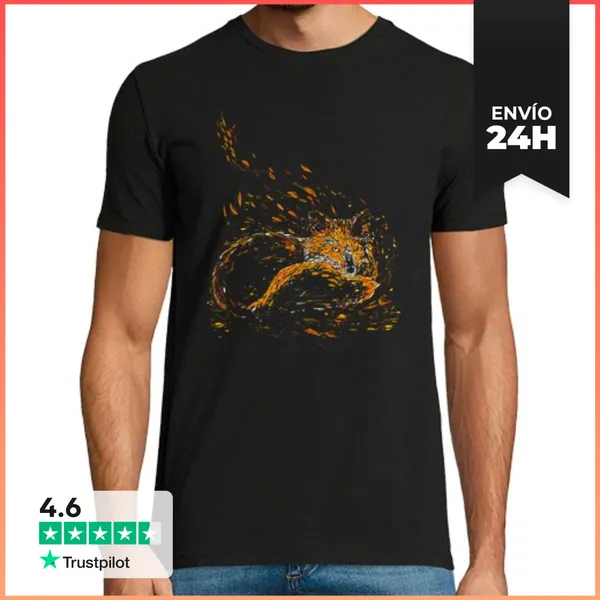 Camiseta Hombre Clásica Zorro De Camafeo LaTostadora