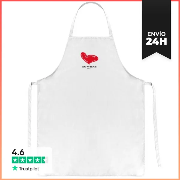 Delantal Corazón Rojo Mimbas LaTostadora