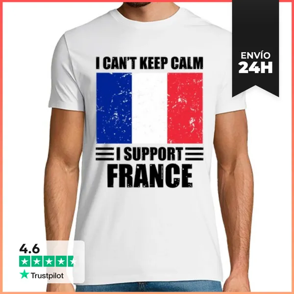 Camiseta Hombre Clásica No Puedo Mantener La Calma Apoyo A Fran