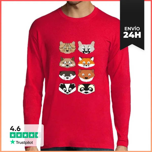 Camiseta Hombre Manga Larga Carnívoros LaTostadora