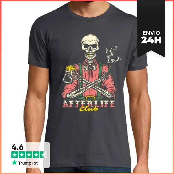 Camiseta Hombre Clásica Club Del Más Allá LaTostadora