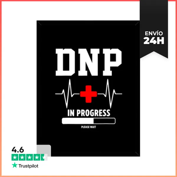 Cuadro Con Marco Vertical Dnp Doctor En Práctica De Enfermería En