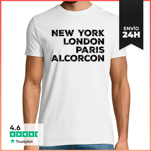 Camiseta Hombre Clásica Alcorcon Madrid LaTostadora