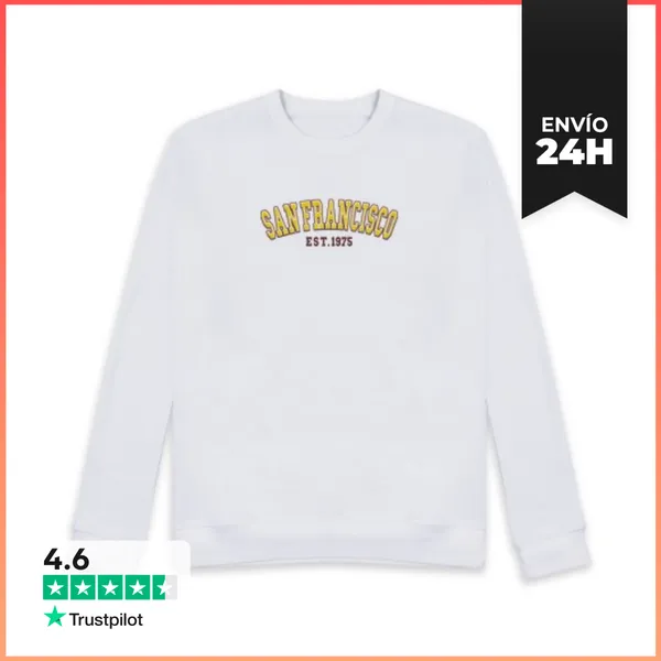 Sudadera Unisex San Francisco Est 1975 LaTostadora