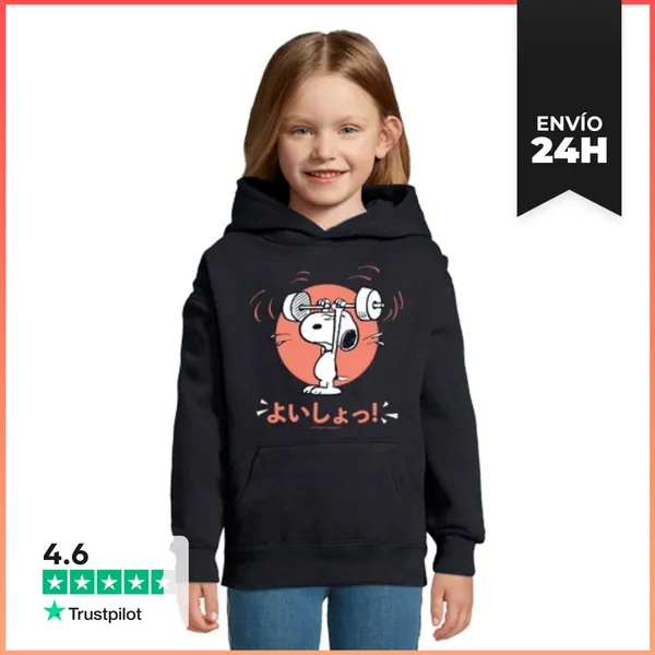 Sudadera Para Niños Con Capucha Vamos Snoopy LaTostadora