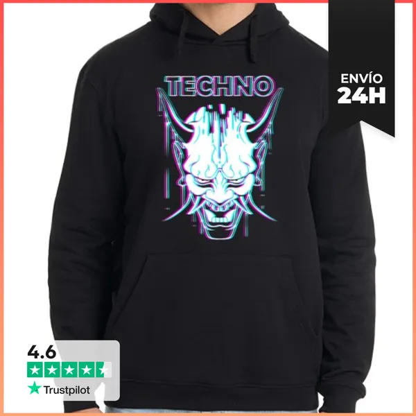 Sudadera Unisex Con Capucha Hombre, Jersey Con Capucha, Negro
