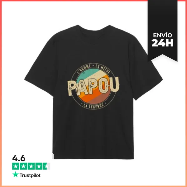 Camiseta Oversize Papa La Leyenda LaTostadora