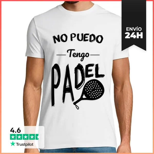 Camiseta Hombre Clásica No Puedo Tengo Padel LaTostadora