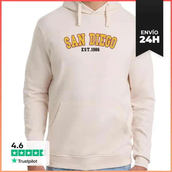 Sudadera Unisex Con Capucha San Diego Est 1986 LaTostadora
