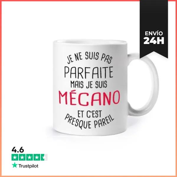 Taza No Es Perfecto Pero Mecánico LaTostadora