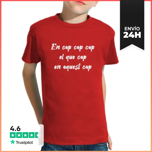 Camiseta Clásica Para Niños En Cap Cap Cap El Que Cap En Aquest