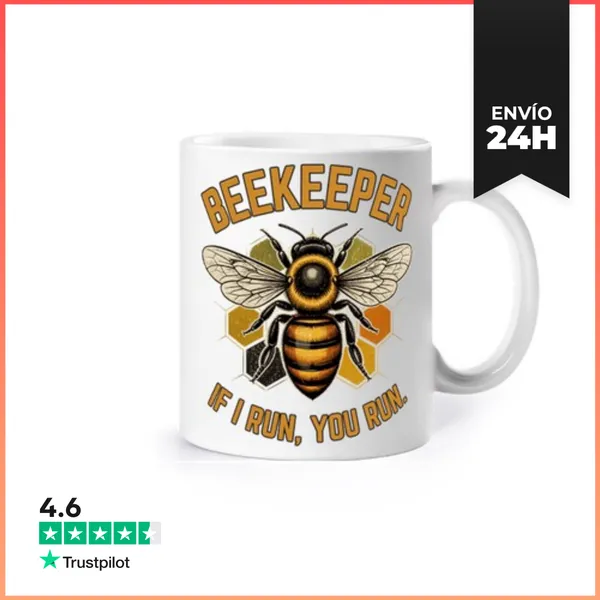 Taza Beekeeper If I Run You Run Funny Beekeeping Beekeeper Gift