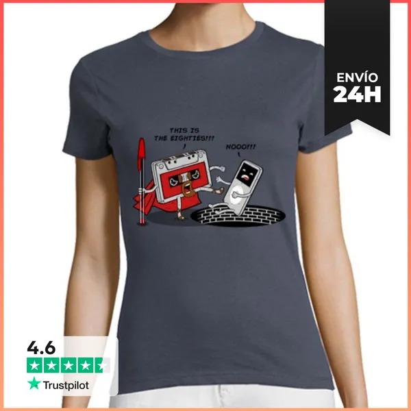 Camiseta Mujer Clásica This Is The Eighties! LaTostadora