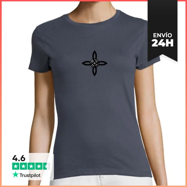 Camiseta Mujer Clásica Nudo De Bruja, En Un Botón LaTostadora