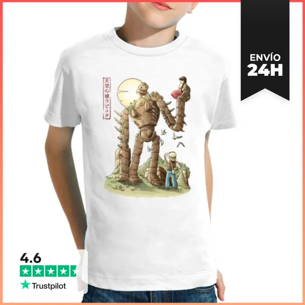 Camiseta Clásica Para Niños The Robot In The Sky LaTostadora