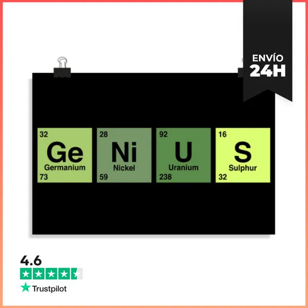 Póster Horizontal Genius LaTostadora