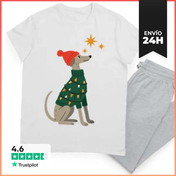 Pijama GALGO NAVIDEÑO ANIMAL XMAS DOG LaTostadora