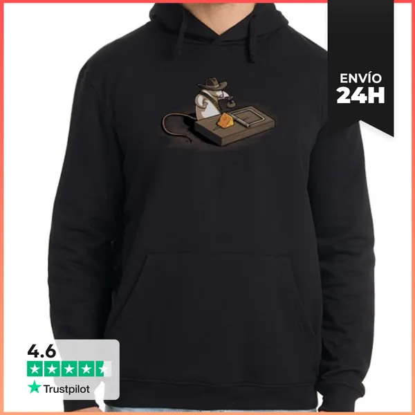 Sudadera Unisex Con Capucha Indiana Mouse LaTostadora