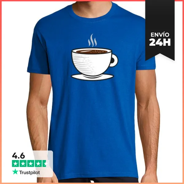 Camiseta Hombre Clásica Hot Coffee LaTostadora