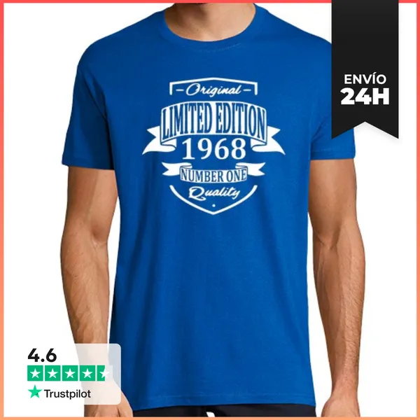 Camiseta Hombre Clásica Edición Limitada 1968 LaTostadora