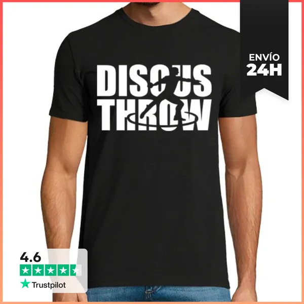 Camiseta Hombre Clásica Lanzamiento De Disco LaTostadora