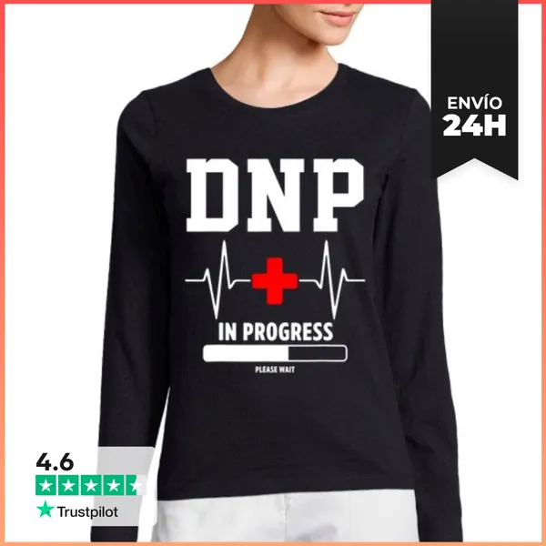 Camiseta Mujer Manga Larga Dnp Doctor En Práctica De Enfermería