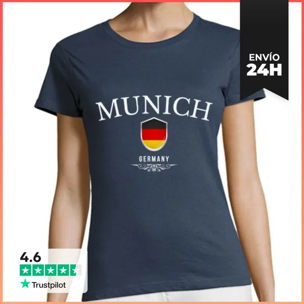Camiseta Mujer Clásica Amo Múnich, Recuerdo De Múnich LaTostadora