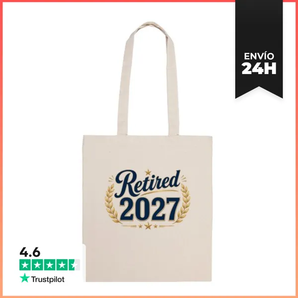 Bolsa De Tela Retired 2027 Ideal For Women Who Are Retiring