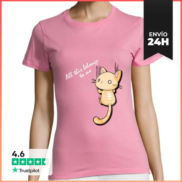 Camiseta Mujer Clásica All This Belongs To Me LaTostadora