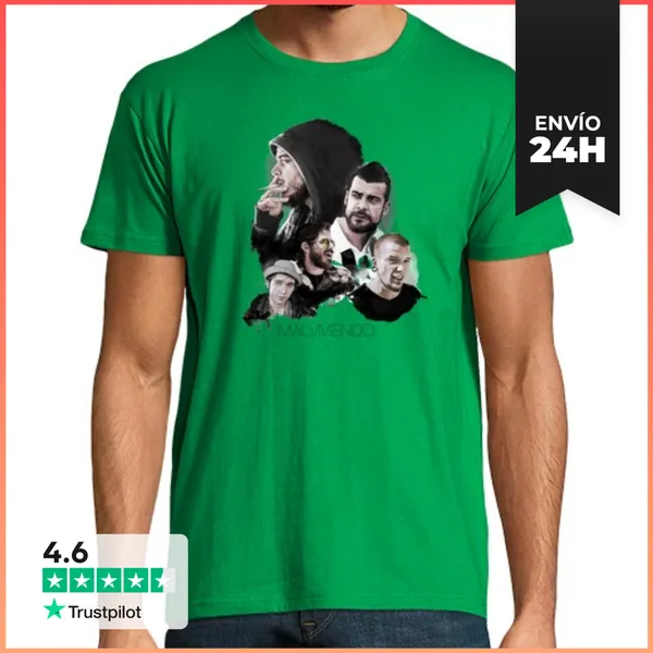 Camiseta Hombre Clásica Personajes Malviviendo LaTostadora