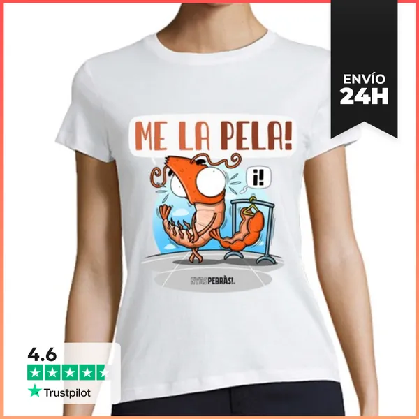 Camiseta Mujer Clásica Me La Pela LaTostadora