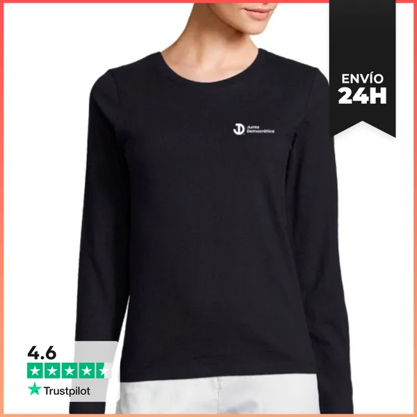 Camiseta Mujer Manga Larga Horizontal LaTostadora