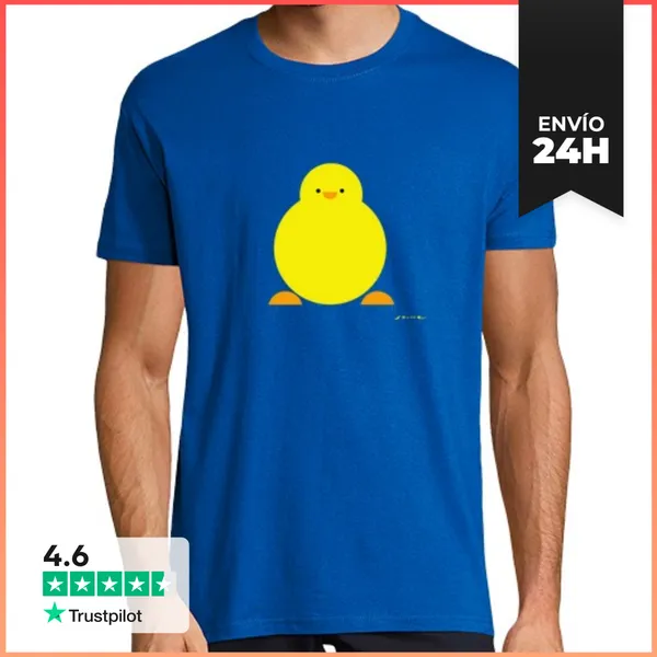 Camiseta Hombre Clásica Pollito LaTostadora
