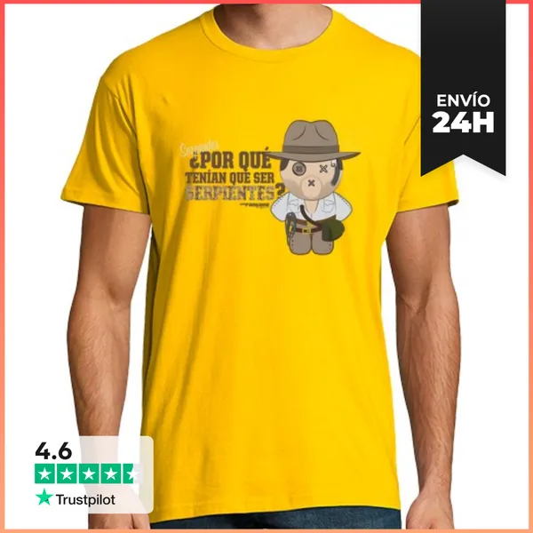 Camiseta Hombre Clásica Indiana Jones LaTostadora