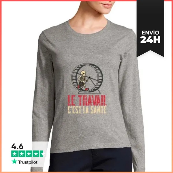 Camiseta Mujer Manga Larga Le Travail LaTostadora
