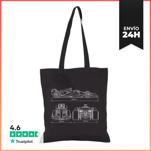 Bolsa De Tela F1 SILUETA COCHE INGENIERO GRAN PREMIO LaTostadora