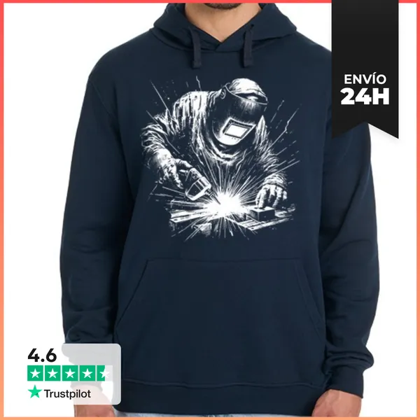 Sudadera Unisex Con Capucha Trabajos De Soldadura LaTostadora